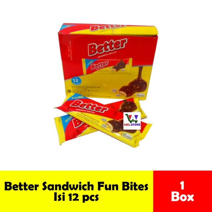 

better sandwich biskuit fun bites kemasan box isi 12 pcs