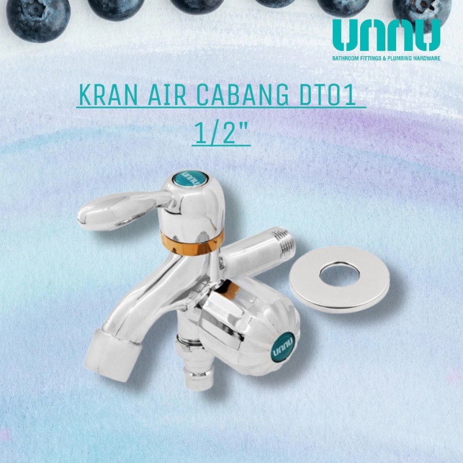 Kran Cabang 1/2" DT01 UNNU / Keran Cabang UNNU / Keran Air Cabang Merk UNNU 1/2IN DT01 / Kran Air Ca