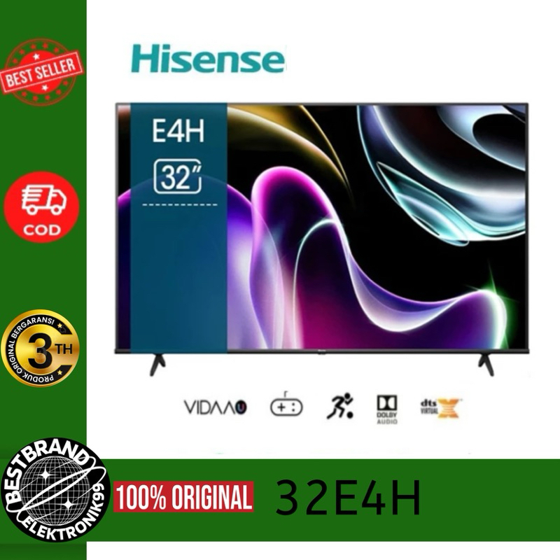 HISENSE 32E4H BEZELLES LED TV 32INCH DIGITAL SMART TV HD
