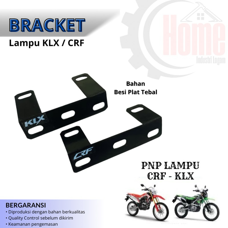 Dudukan Lampu Motor KLX CRF Bracket Lampu Foglamp LED Tinggal Pasang