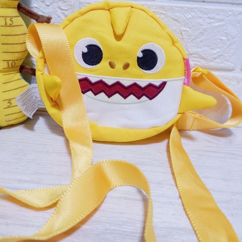 tas anak baby shark kuning original pinkfong