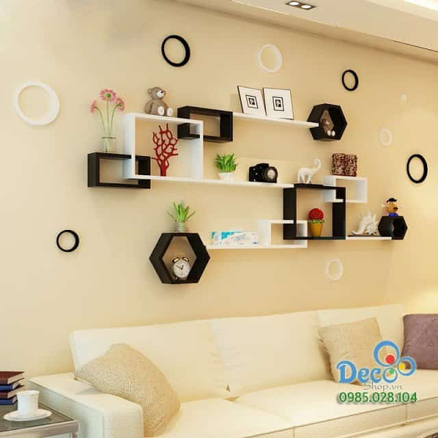 rak dinding minimalis rak dinding kotak 1 set isi 3 pcs