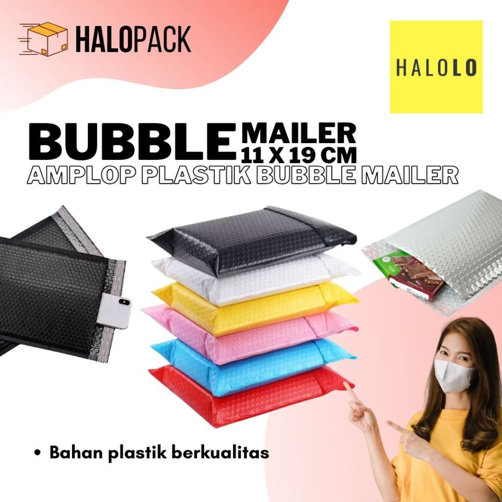 

Amplop Bubble Mailer Amplop Bubble Packing Kantong Bubble 11 x 19 cm