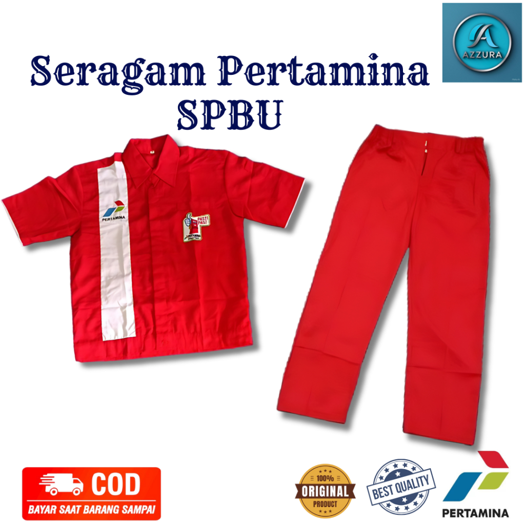 Seragam Spbu Operator | Baju Celana Spbu | Seragam Spbu Merah | Seragam Pertamina | Baju Spbu