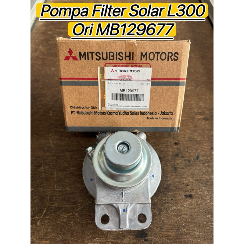 Pompa filter solar L300 diesel original MB129677 tutup filter solar L300 pompa filter solar original