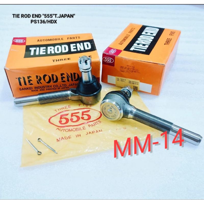 TIE ROD END TIE ROD MITSUBISHI CANTER PS136 HDX PS136 555 JAPAN ORI 1SET