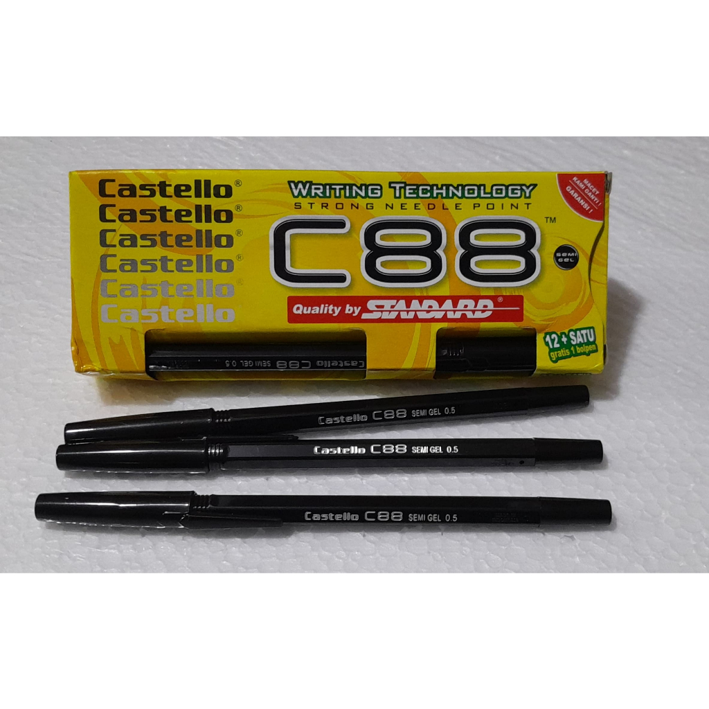 

Pena Pulpen C88 Castello Black By Standard (isi 12+1)