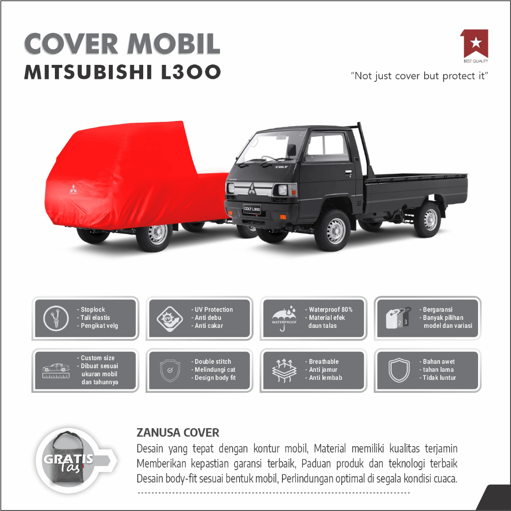 BODY COVER MOBIL MITSUBISHI L300, SARUNG MOBIL MITSUBISHI L300, SELIMUT MOBIL MITSUBISHI L300