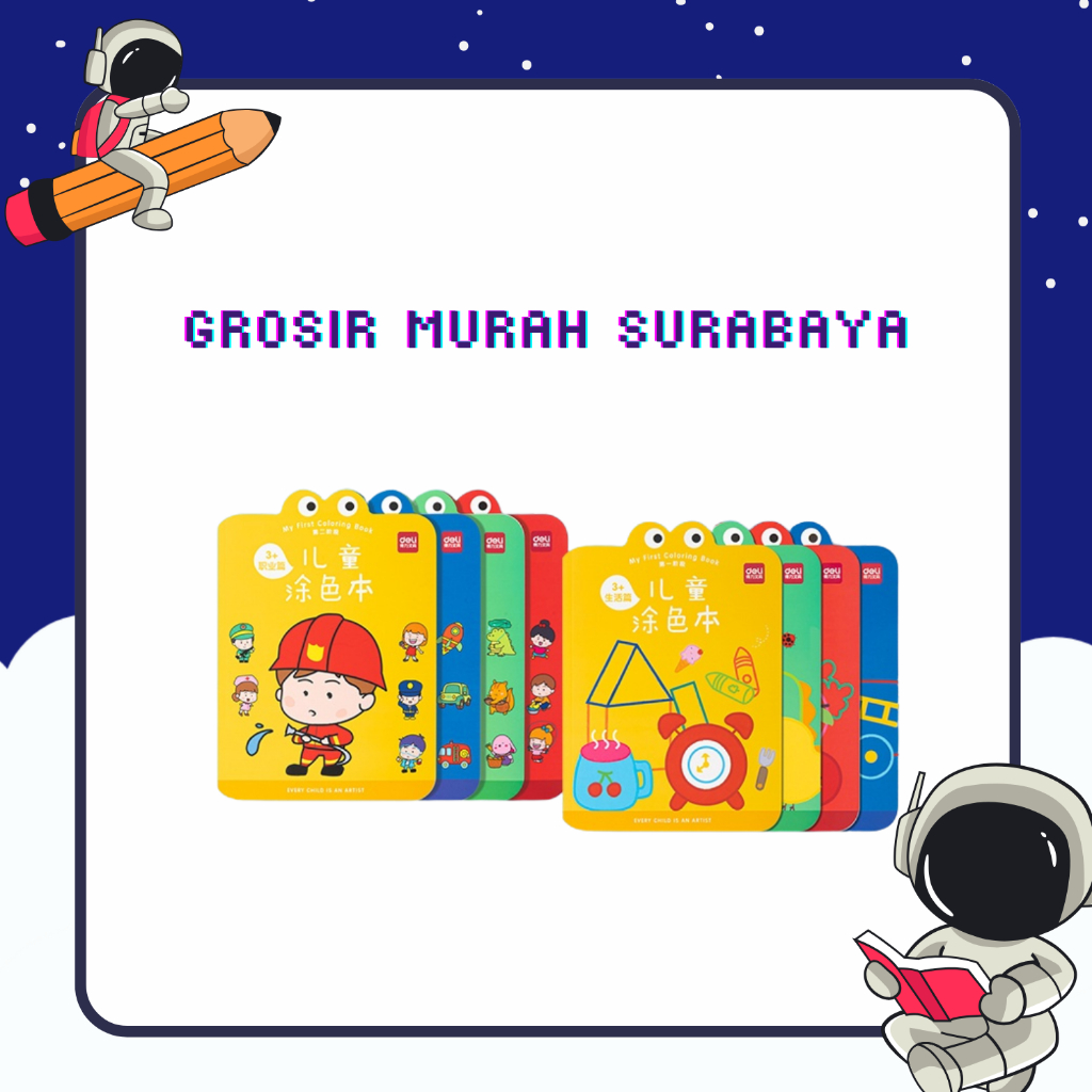 

Deli Children Coloring Book / Buku Mewarnai Anak Balita 2 Level Dengan Tema dan Pelajaran Bahasa Mandarin 73383