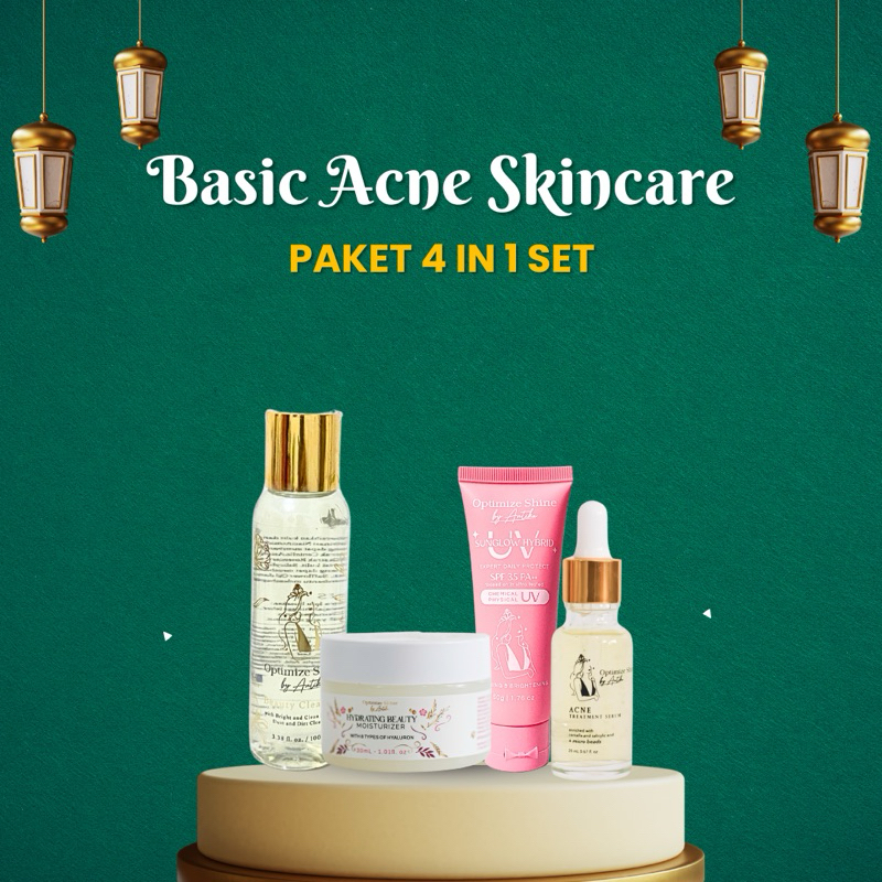 [OPTIMIZE SHINE] PAKET BASIC ACNE Threatment Free Pouch Premium