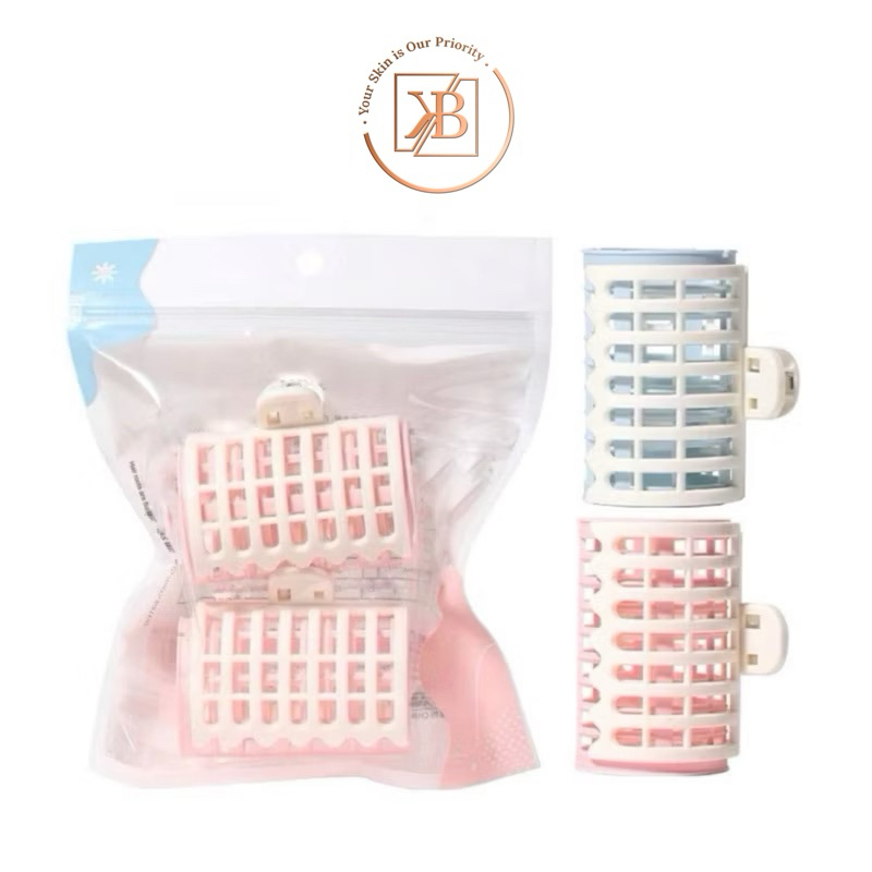 ROLL RAMBUT BESAR + PENJEPIT / HAIR ROLLER ISI 2