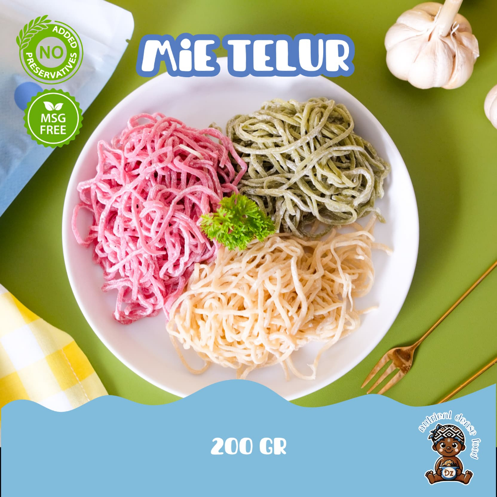 

Mie Telur Homemade 200gr | MPASI GLUTEN FREE HOME MADE DEZIGA BELLY | KURIR INSTAN SAMEDAY
