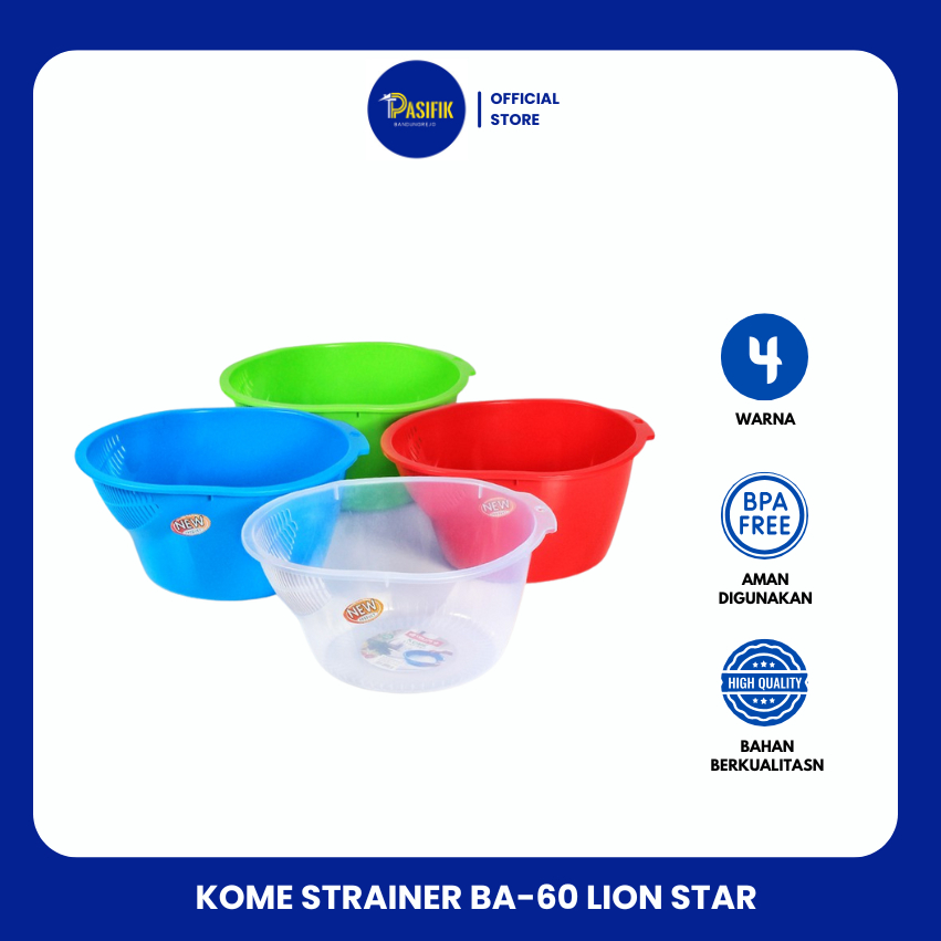 BASKOM CUCI BERAS/BASKOM CUCI/STRAINER CUCI BERAS LION STAR BA-60