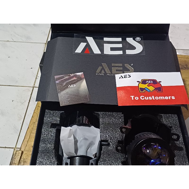 Lampu fog lamp foglamp LED BILED BI-LED MOBIL 3 warna