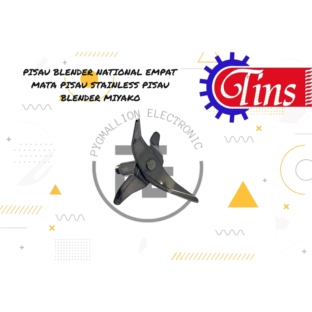 PISAU BLENDER NATIONAL EMPAT MATA PISAU STAINLESS PISAU BLENDER MIYAKO