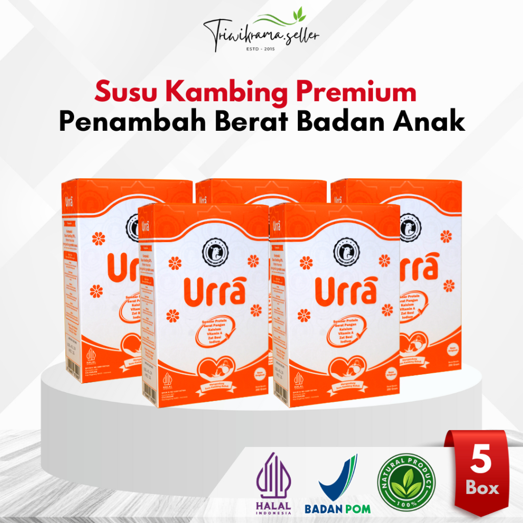 

Susu Urra 200gr Susu Kambing Penambah Berat Badan - 5 Box