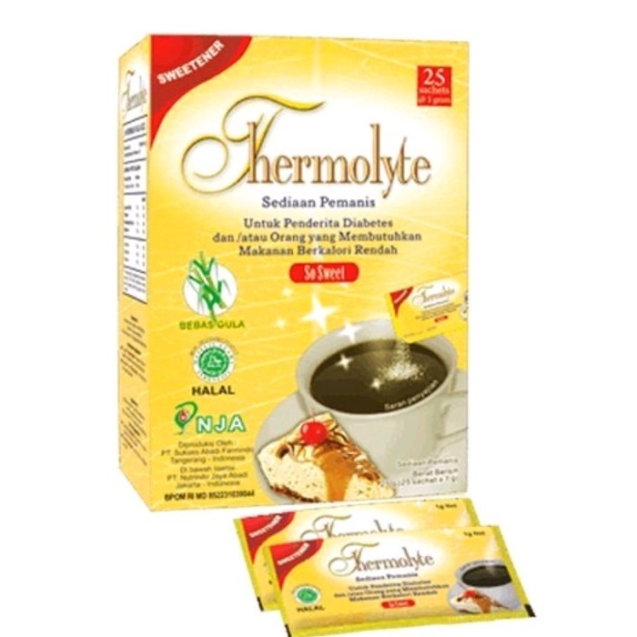 

THERMOLYTE DIET SUGAR 1 BOX ISI 50 SACHET