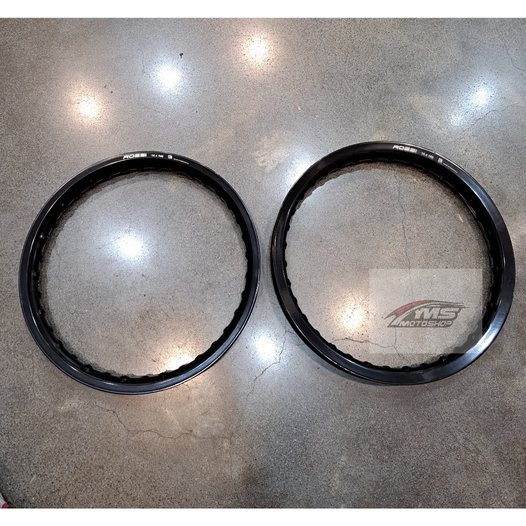 Velg Aluminium VRossi WM Hole36 140,160 RING 17 (HARGA SATUAN/1SET) Black Glossy