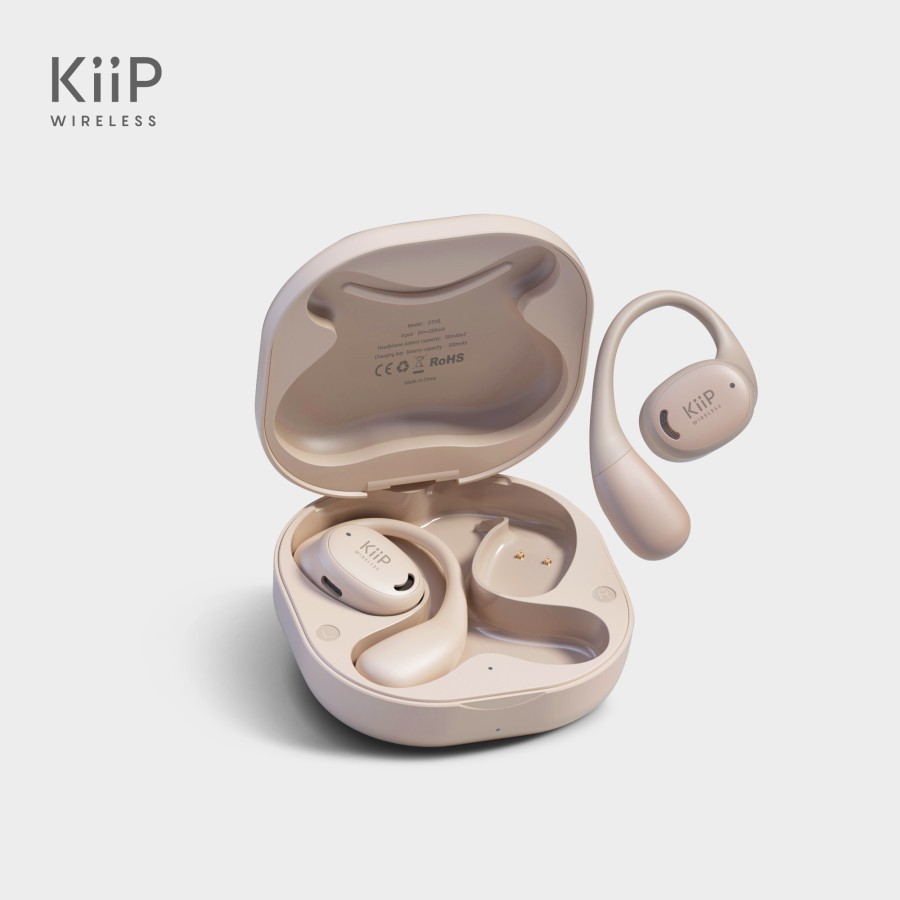 KIIP WIRELESS DTH5 TWS BLUETOOTH HEADSET HEADPHONE EARPHONE EARHOOK