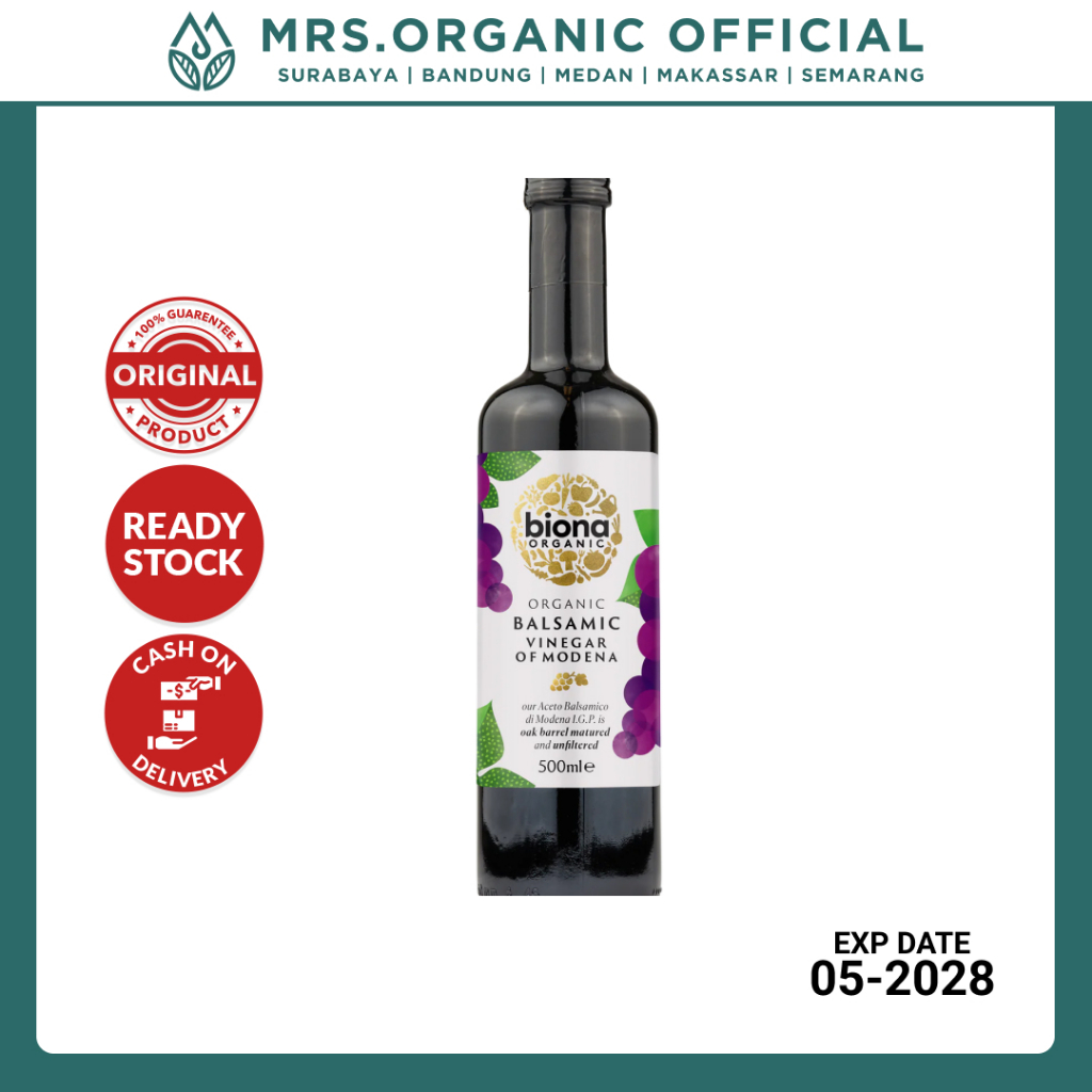

Cuka Balsamik Organik Biona Organic Balsamic Vinegar 500 Ml