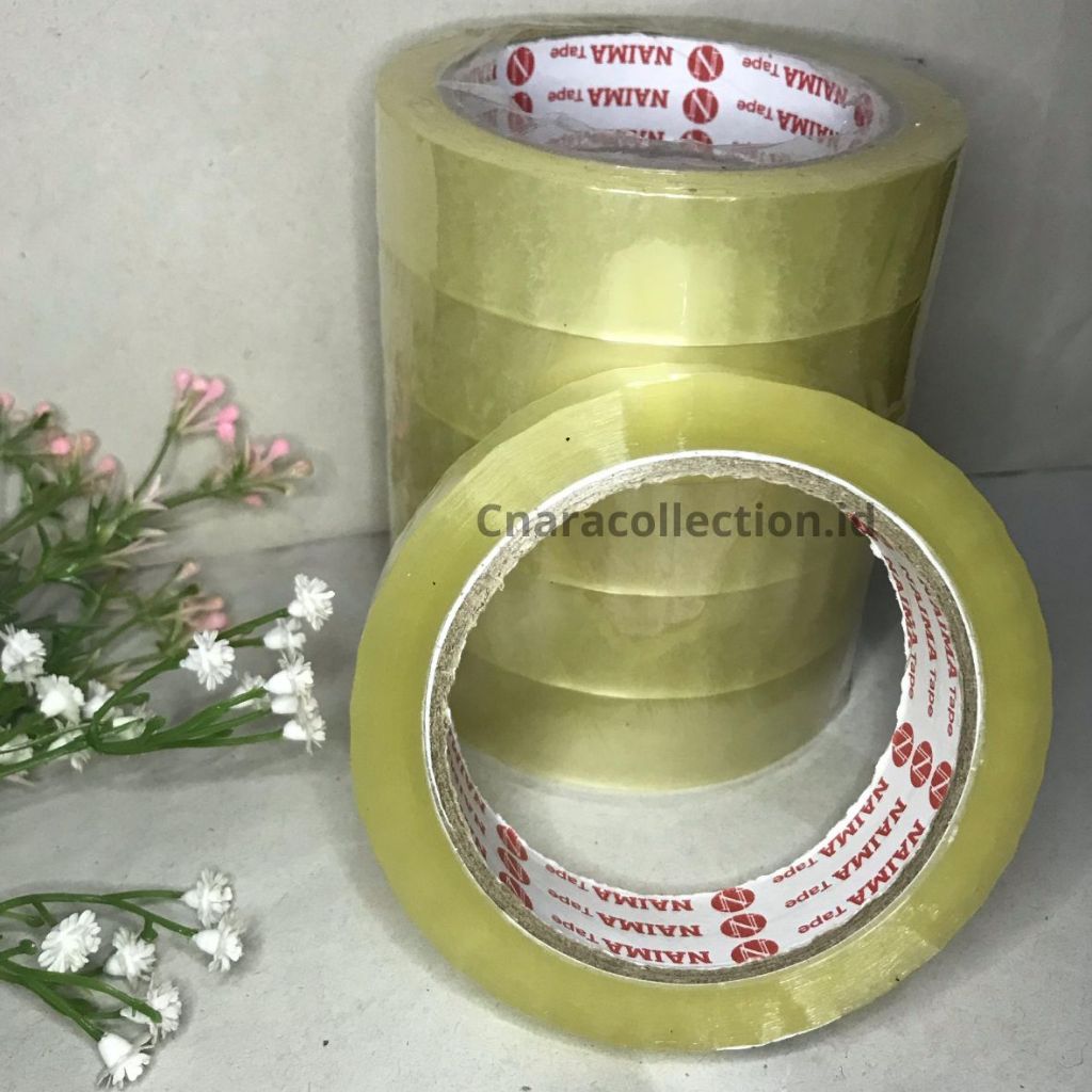

[ 1 BUAH ] Lakban Bening Transparan 1 inch - 100 yard Murah Eceran