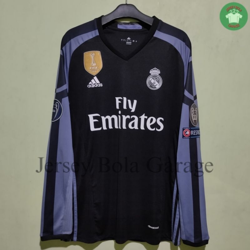 Jersey Bola ReaI Madridt Third 2016 2017 LS