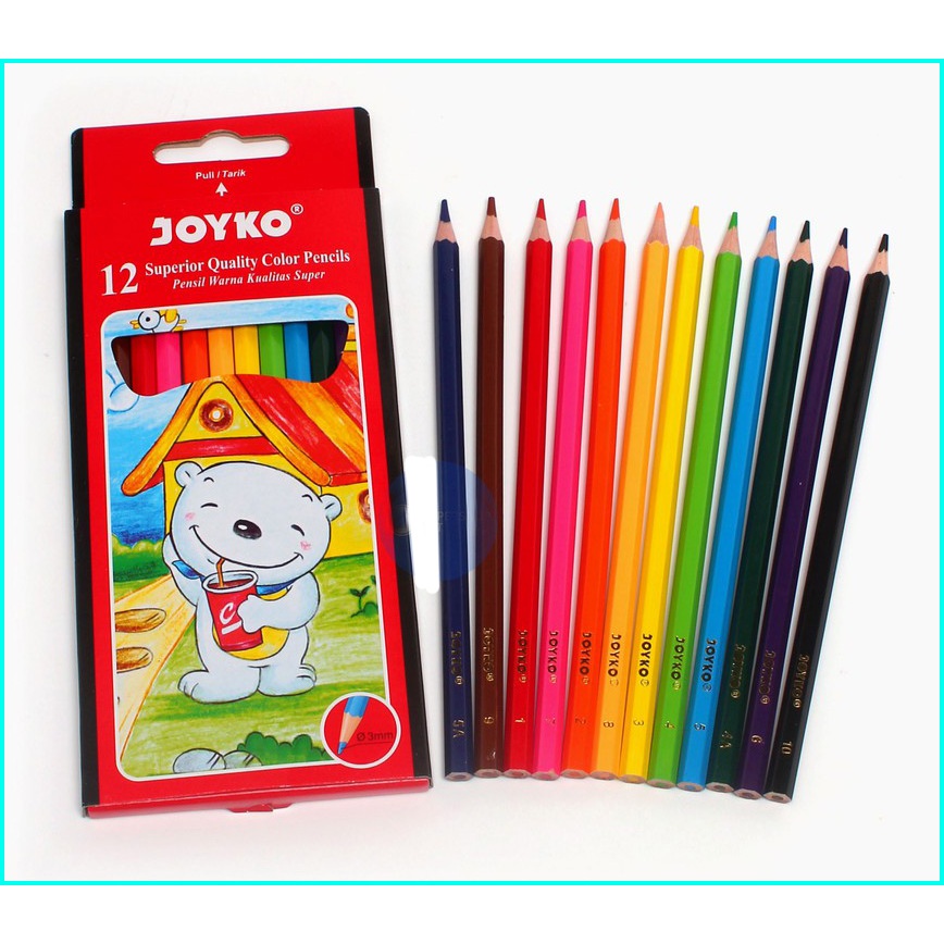 

(1 SET) Pensil Warna Joyko 12 Panjang CP - 12PB / (1set)