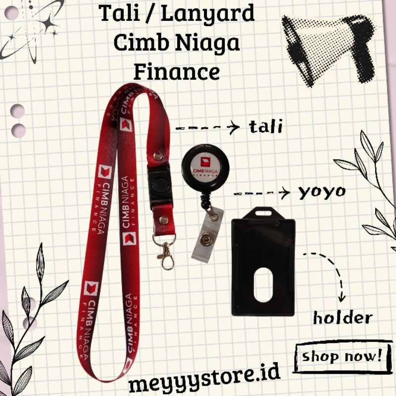 

Tali ID CARD CIMB NIAGA FINANCE / Lanyard CIMB NIAGA FINANCE READYYY [STOCK MELIMPAH] Termurahhh Harga Grosir!