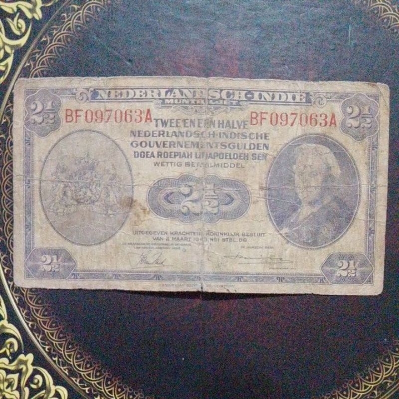 Uang NICA 2.5 gulden 1943 fine