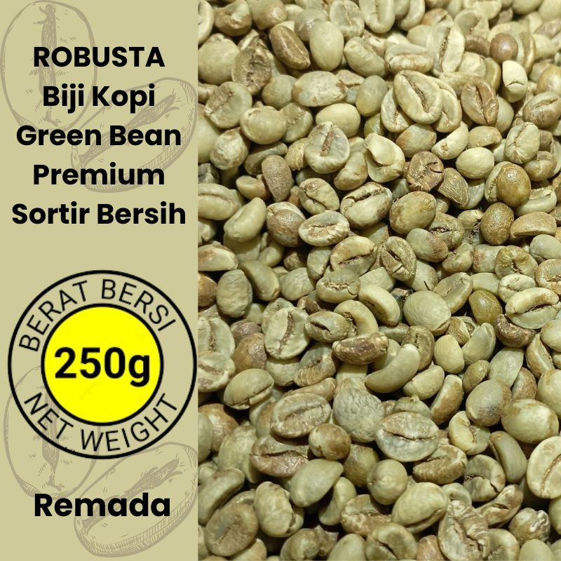 

Biji Kopi Robusta 250 gram Green Bean Greenbean Premium Sortir Bersih Temanggung Kebumen Purworejo