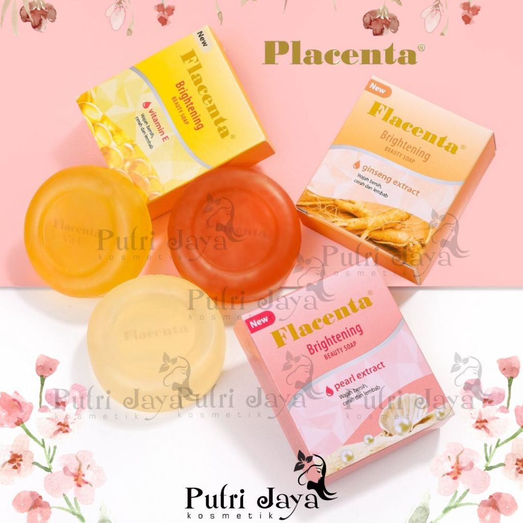 SABUN PLACENTA / PLACENTA BRIGHTENING BEAUTY SOAP