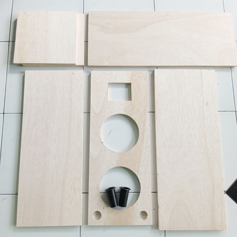 potongan box speaker 6 inch dan tweeter triplek 12mm