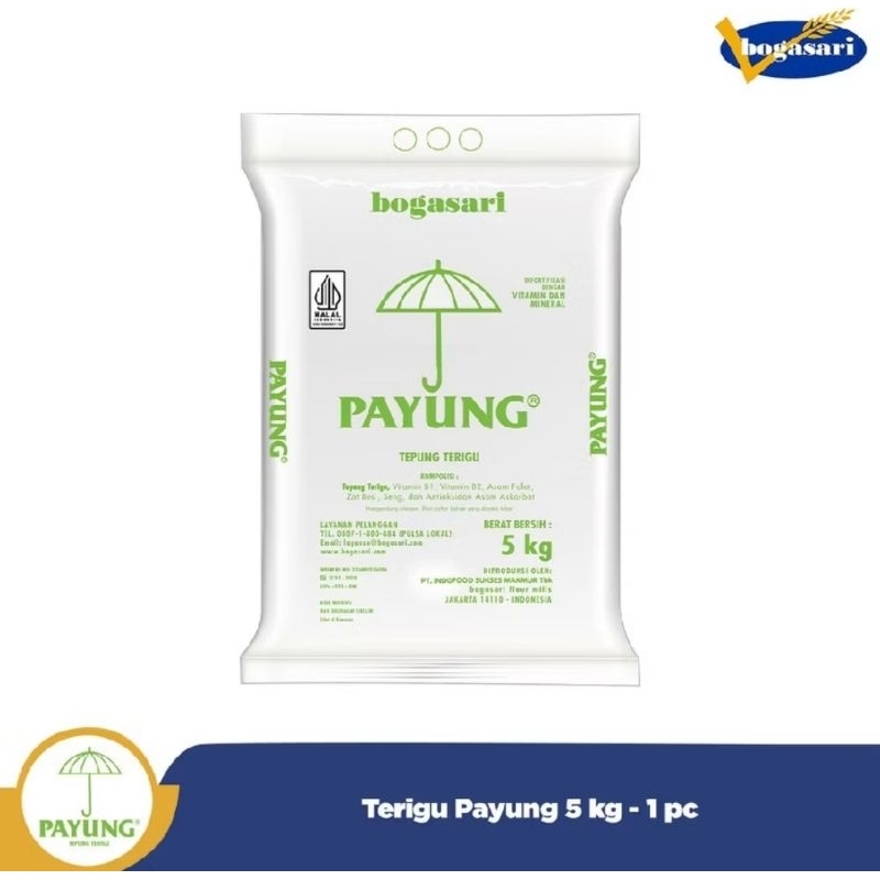 

TEPUNG PAYUNG BOGASARI 5KG (ISI 1 PCS)