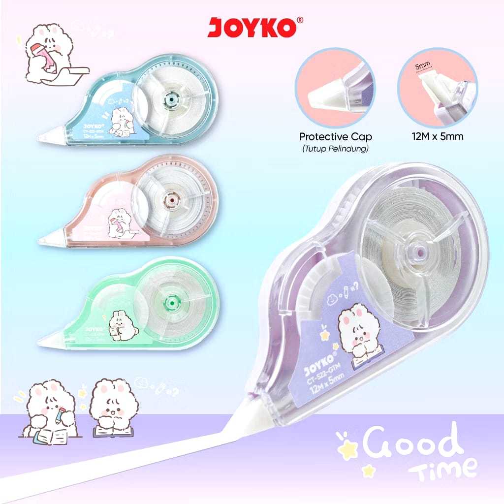 

Pita Koreksi Correction Tape Joyko CT-522-GTM Good Time