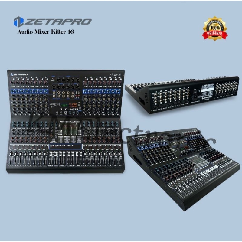 Mixer Audio 16 Channel Zetapro Killer 16 / Zetapro mixer audio Killer 16 Original / Zetapro Original