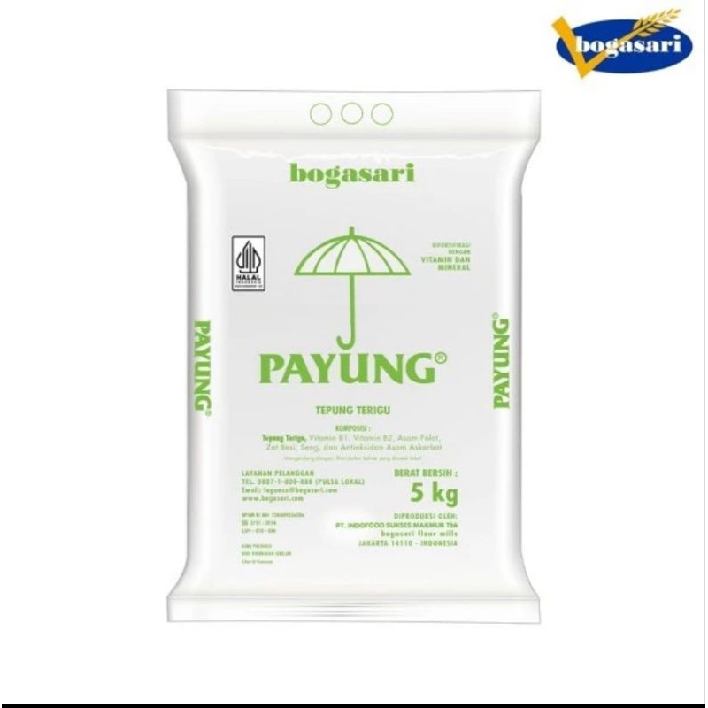 

Tepung Terigu Payung 5kg Bag