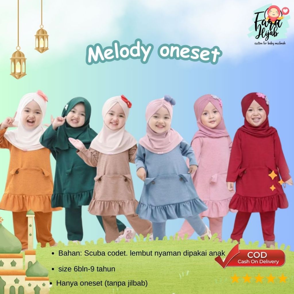 Setelan Anak (Oneset Melody Original Shahia)