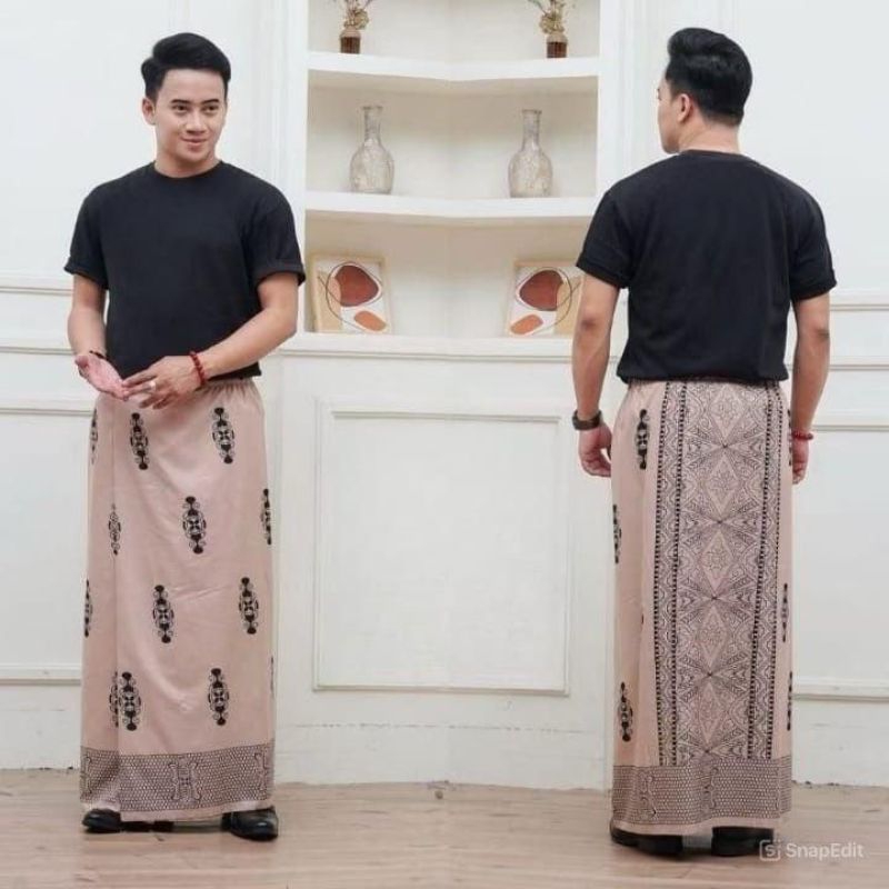 Sarung Instan Premium Laki Bawahan Muslim Dewasa Perlengkapan Ibadah Cocok dibawa Saat Traveling Bah
