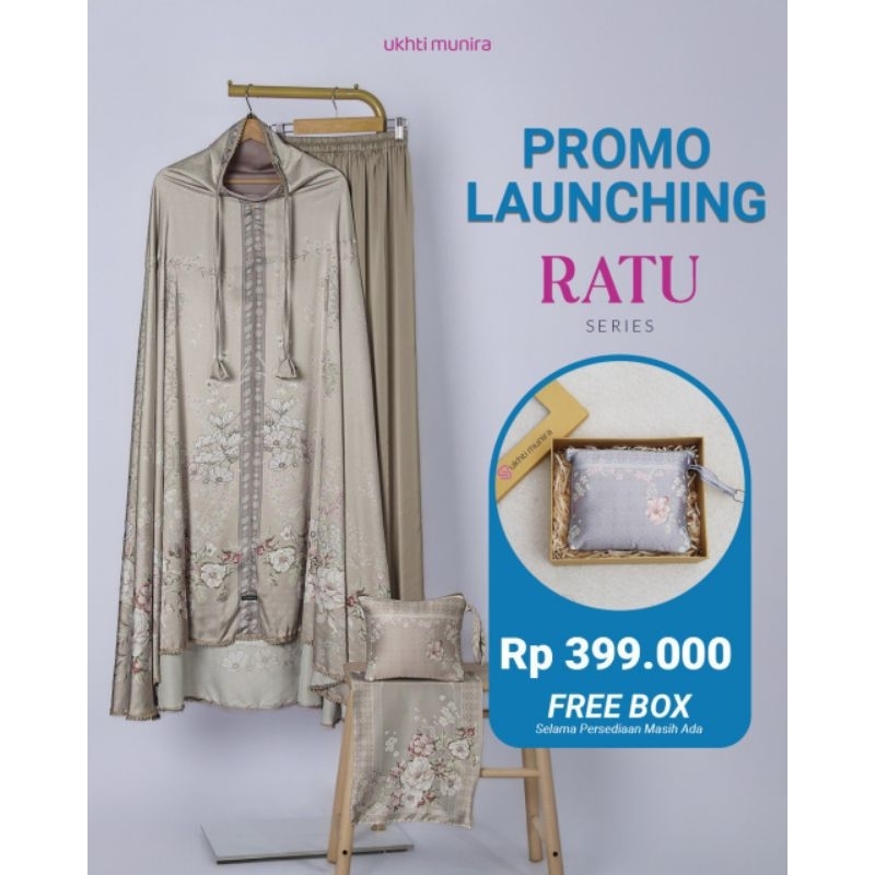 MUKENA RATU UKHTI MUNIRA TERBARU MUKENAH ARMANI SILK PREMIUM