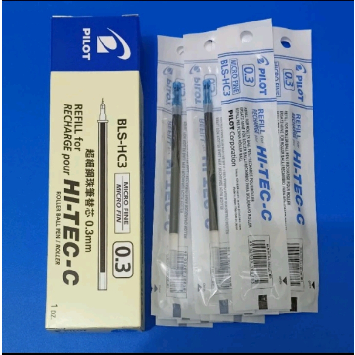 

[ REFILL PAK isi 12 ] Isi Pulpen Hitech Pilot 0.3 / Refill Pulpen Hi-Tec-C pilot / Bolpoin Hitech Pilot Isi 12 Pcs