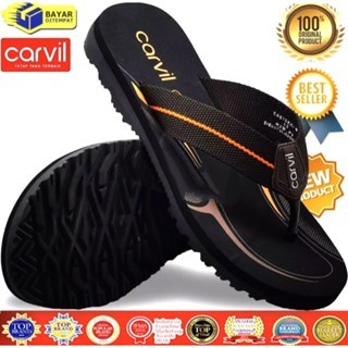 Carvil Sandal Hitam Warna coklat terbaru original pria dan wanita uk 33-44