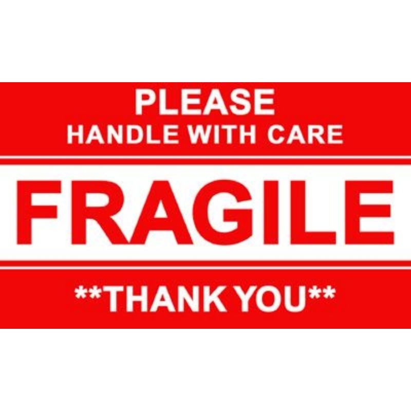 

stiker fragile 100pcs