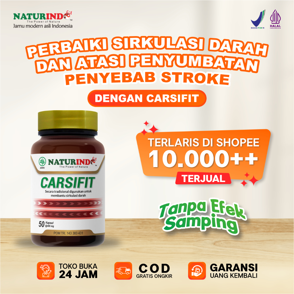 Obat Herbal Stroke Struk Herbal Strok Struk Herbal Pasca Stroke Carsifit Naturindo