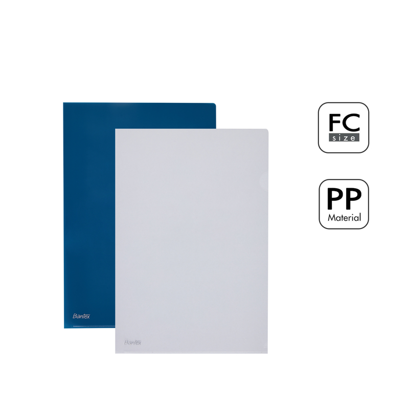 

[Stationery Home] Bantex Map L Folio Transparan Bening / Clear Sleeve / Map Dokumen Bahan PP Isi 10 Pcs BF3104