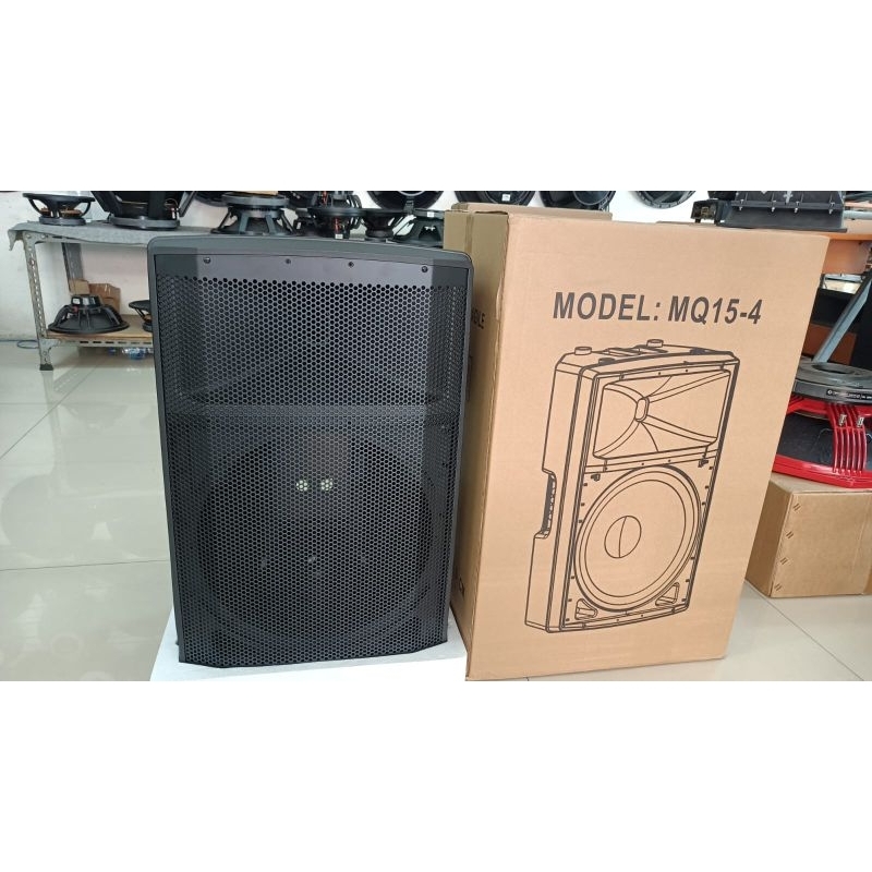 BOX SPEAKER FIBER PLASTIK MODEL HUPER JS-10 IMPORT BAHAN TEBAL UK 15 INCH NEW MODEL