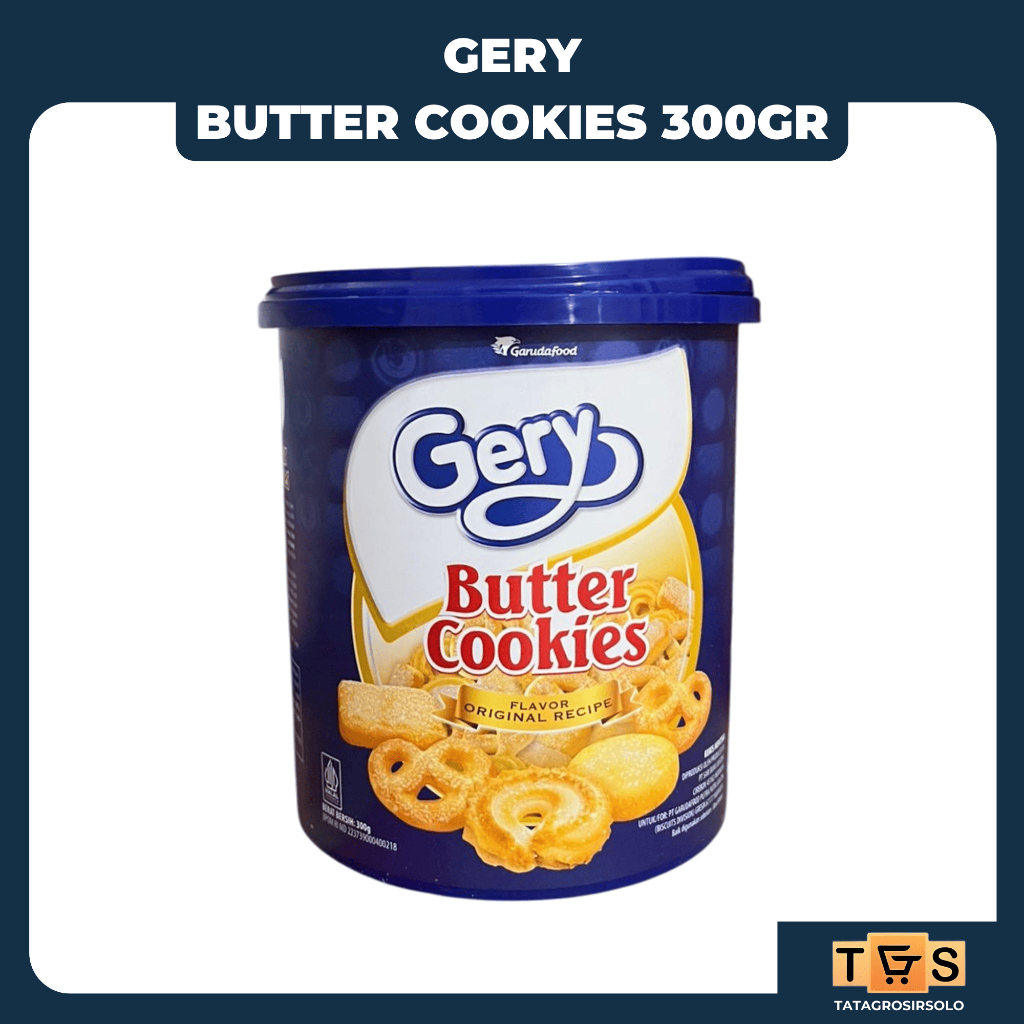 

[300gr] S134 | Gery | Biskuit Butter Cookies | Biskuit Cookies Aroma Butter 300gr | Kue Lebaran