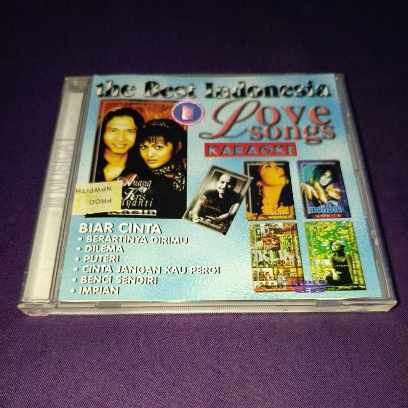 VCD THE BEST INDONESIAN LOVE SONGS KARAOKE KRISDAYANTI ANANG SHEILA MAJID ATIEK CB IKLIM POWERSLAVES