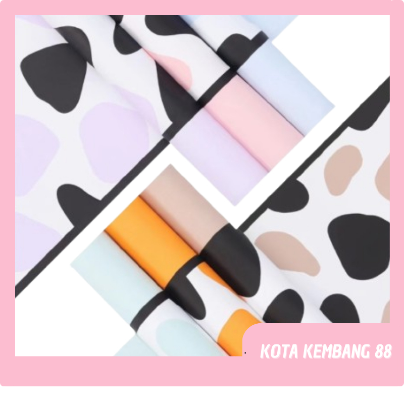 

Flower Wrapping Paper Pastel Girrafe Pattern Kertas Buket Bunga Pastel KB083