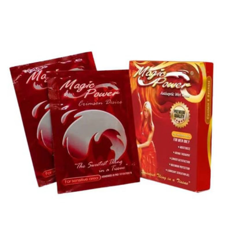 [ 1 Sachet ] Tisu Magic Power Kotak Merah Tissue Antiseptic PREMIUM QUALITY