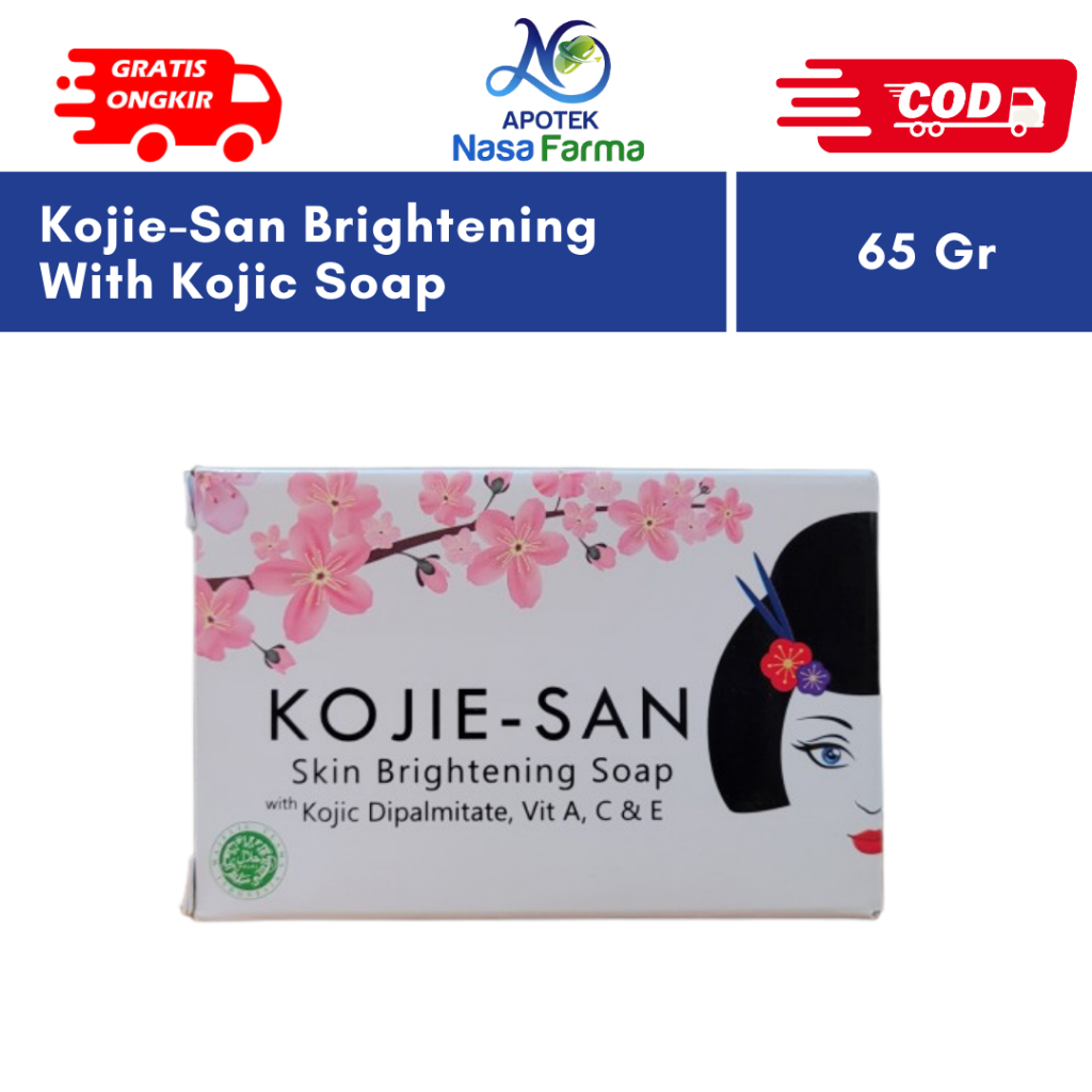 Kojie-San Brightening Soap With Kojic Acid @65 Gr - Sabun Mandi Batang 65gr Skin Brightening Soap Wi